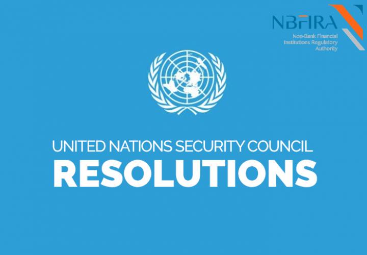 Updates On United Nations Security Council Resolutions | NBFIRA